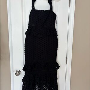 Elegant Black Lace Dress